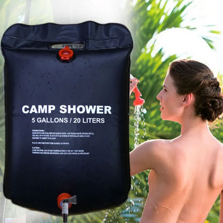 25L Outdoor Folding Solar Shower Bag Portable Water Storage Bag For Home Use