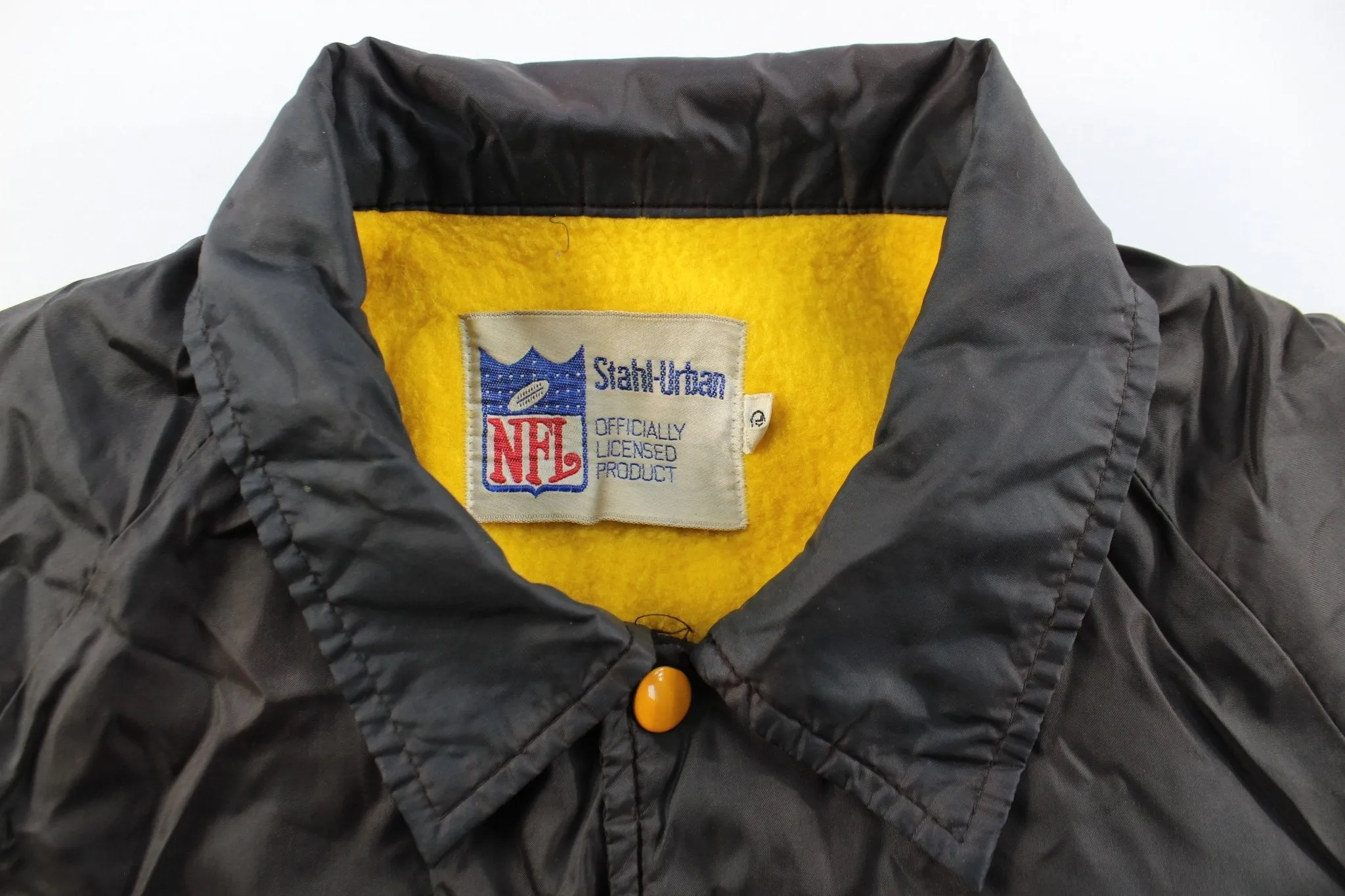 70's Pittsburgh Steelers Embroidered Logo Black Jacket