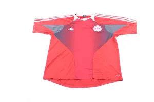 Adidas Embroidered Logo Danish Striped Soccer Jersey