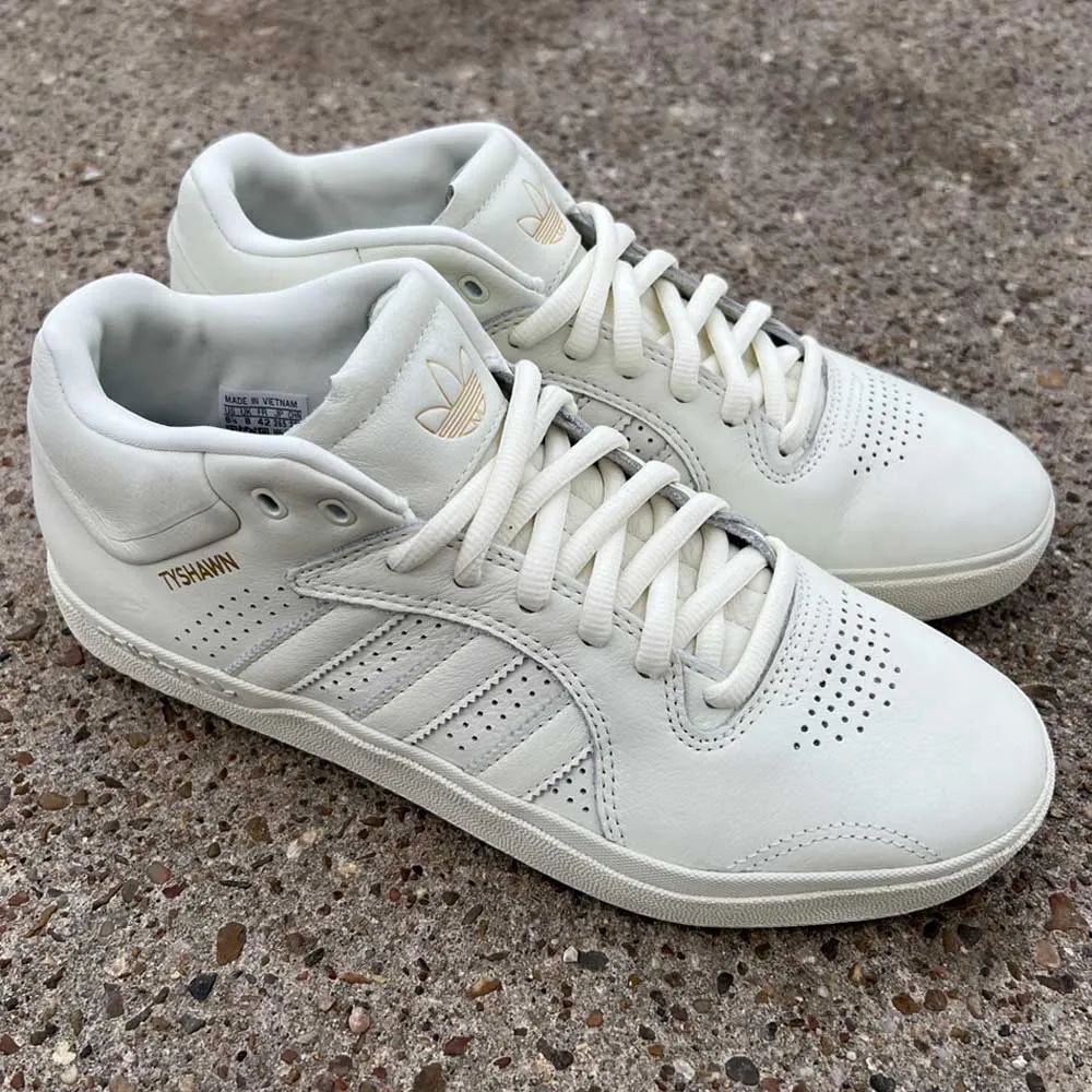 Adidas Skateboarding Tyshawn Ivory Ivory Leather Shoes