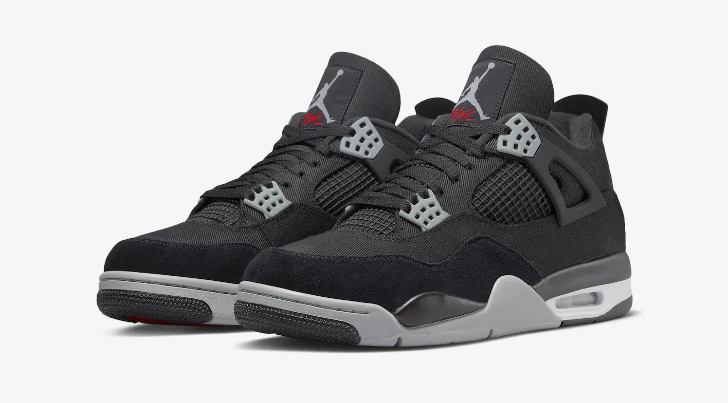 Air Jordan 4 'Black Canvas'