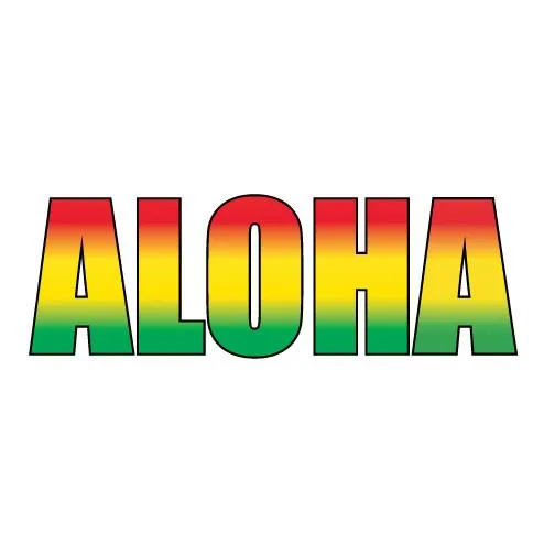 Aloha Impact 10" Sticker