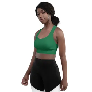 Amazon Green Longline Sports Bra