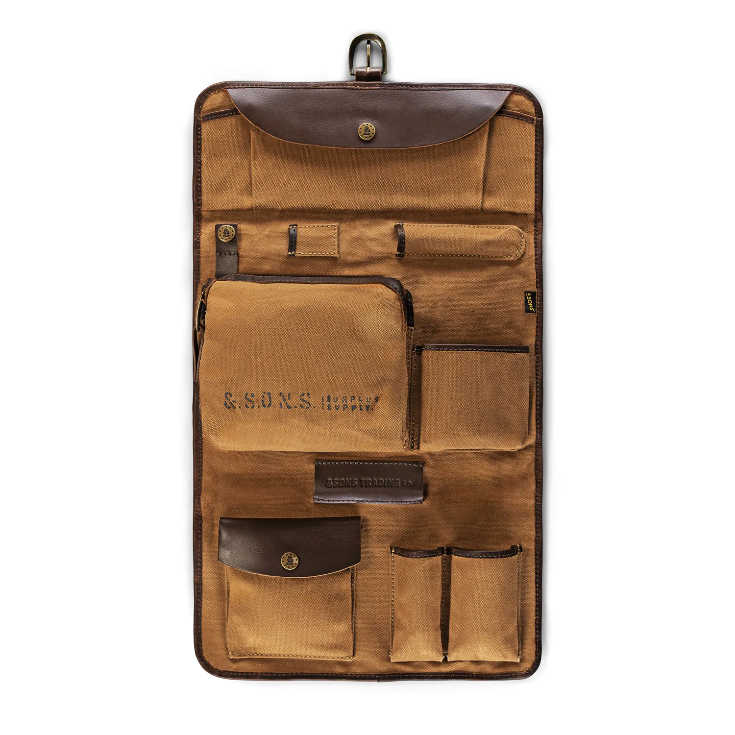 &SONS Essentials Toilet Bag Tan