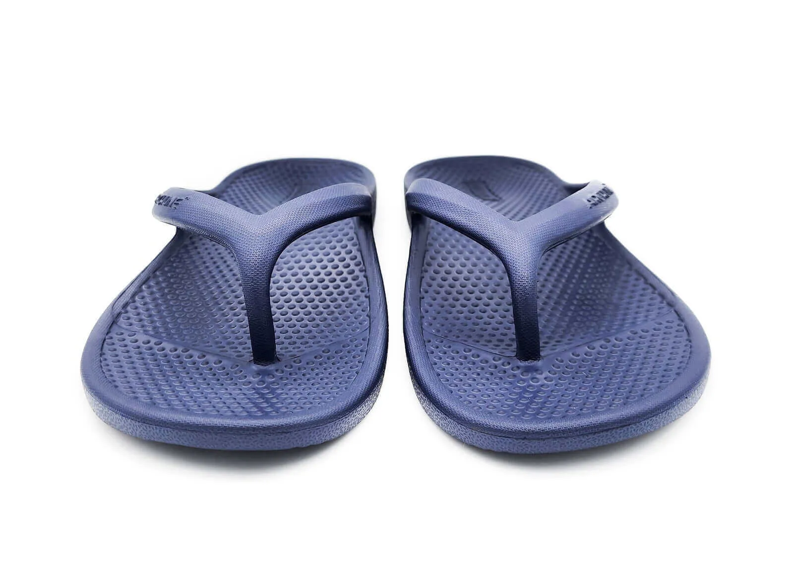 Archline Orthotic Foam Thongs Arch Support Flip Flops - Navy