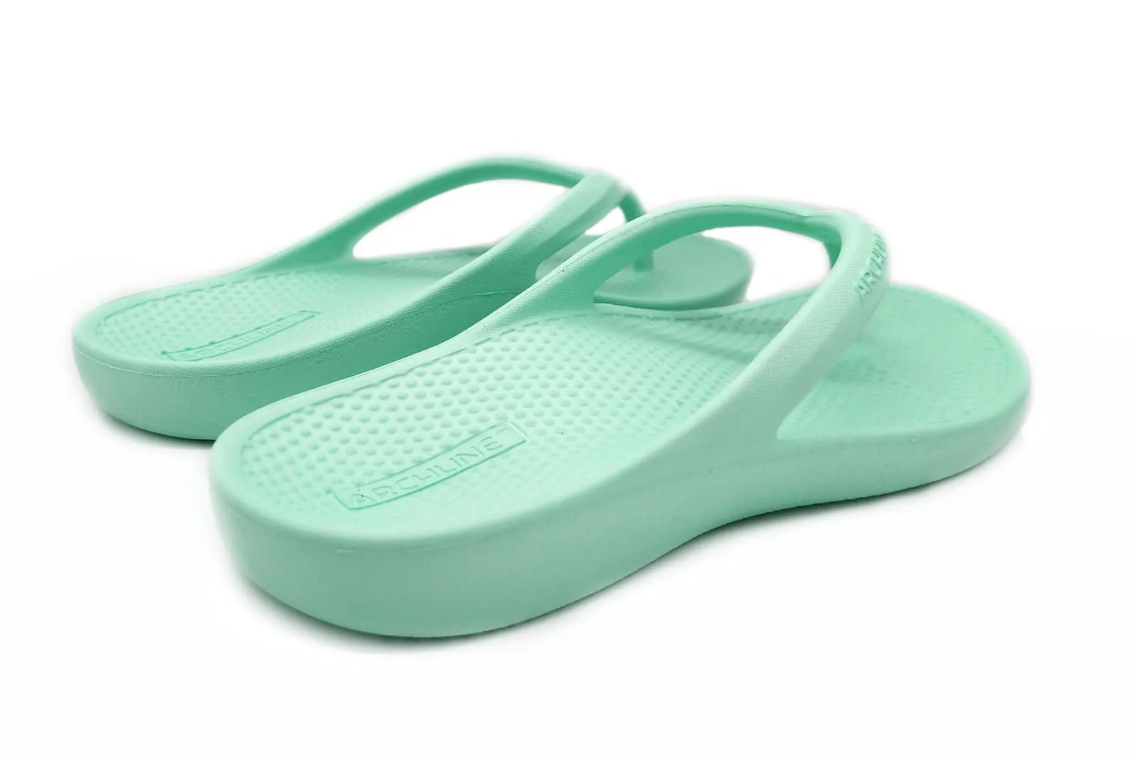 Archline Orthotic Foam Thongs Arch Support Flip Flops Orthopedic Rebound - Mint Green