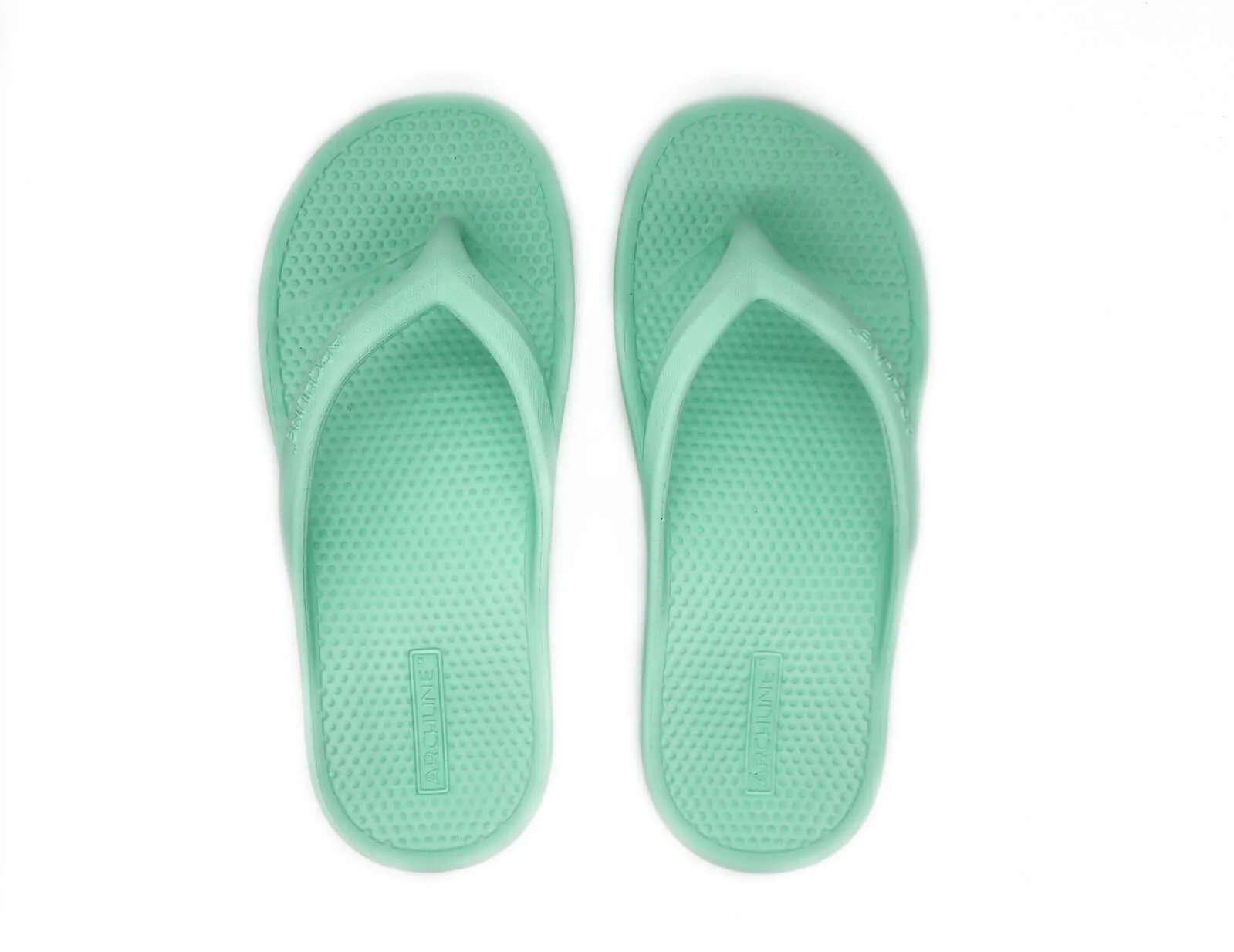 Archline Orthotic Foam Thongs Arch Support Flip Flops Orthopedic Rebound - Mint Green