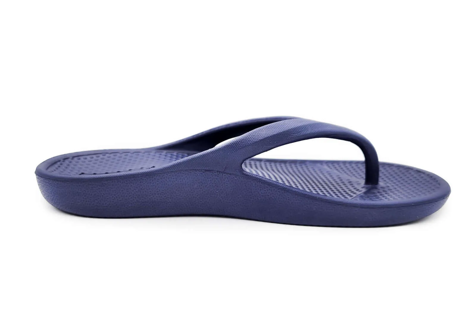 Archline Orthotic Foam Thongs Arch Support Flip Flops Orthopedic Rebound - Navy