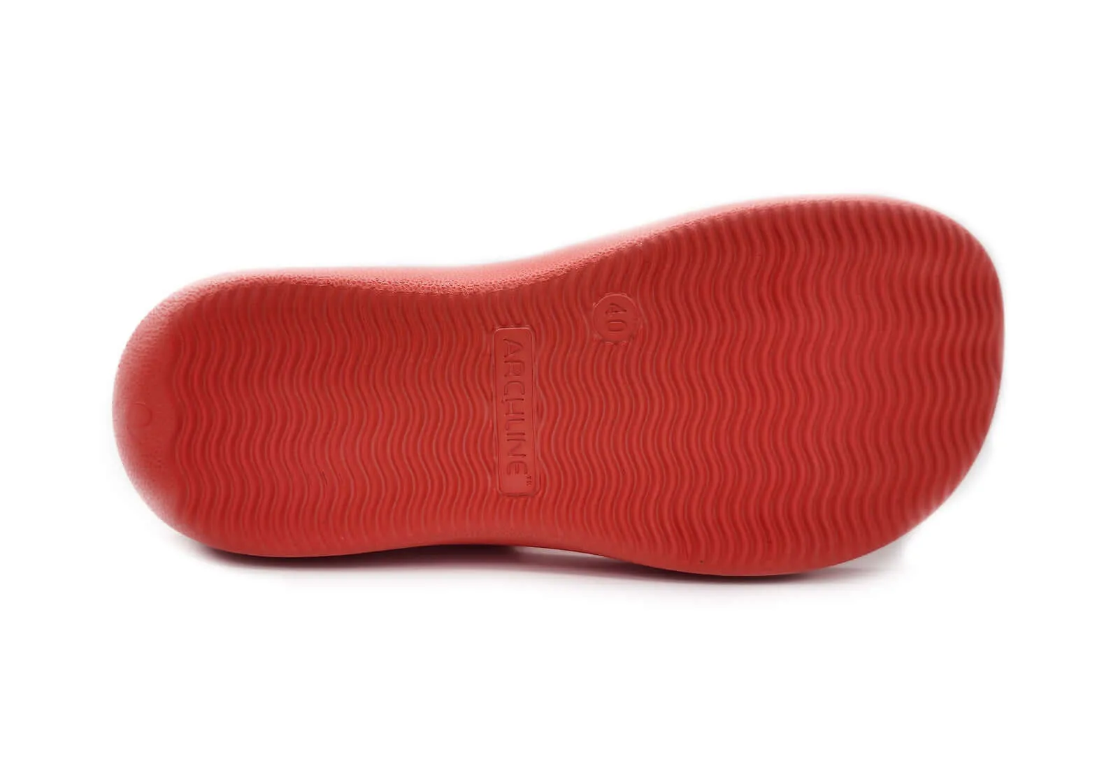 Archline Orthotic Foam Thongs Arch Support Flip Flops Orthopedic Rebound - Red