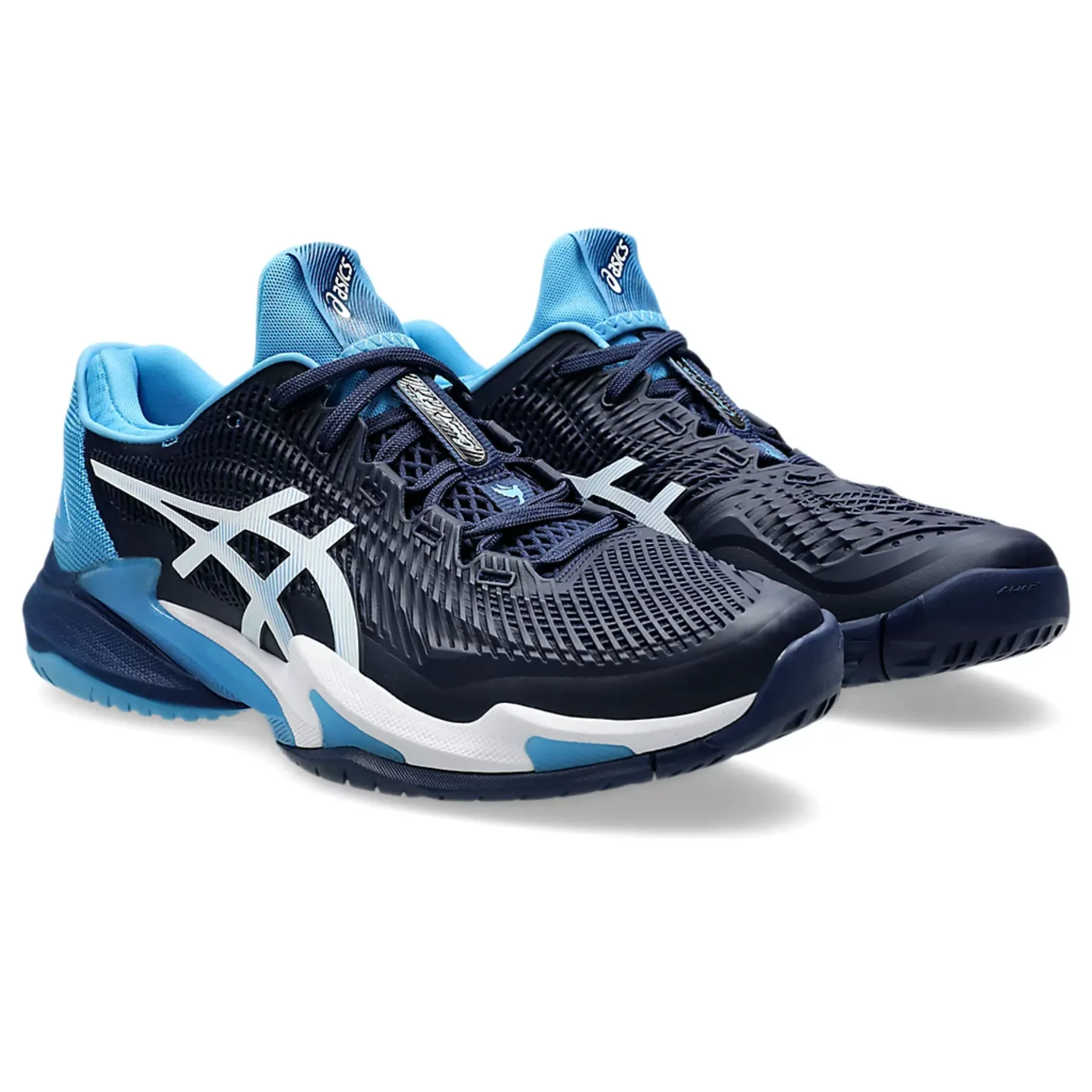 Asics Court FF 3 Novak Men Tennis Shoes - Blue Expanse/White