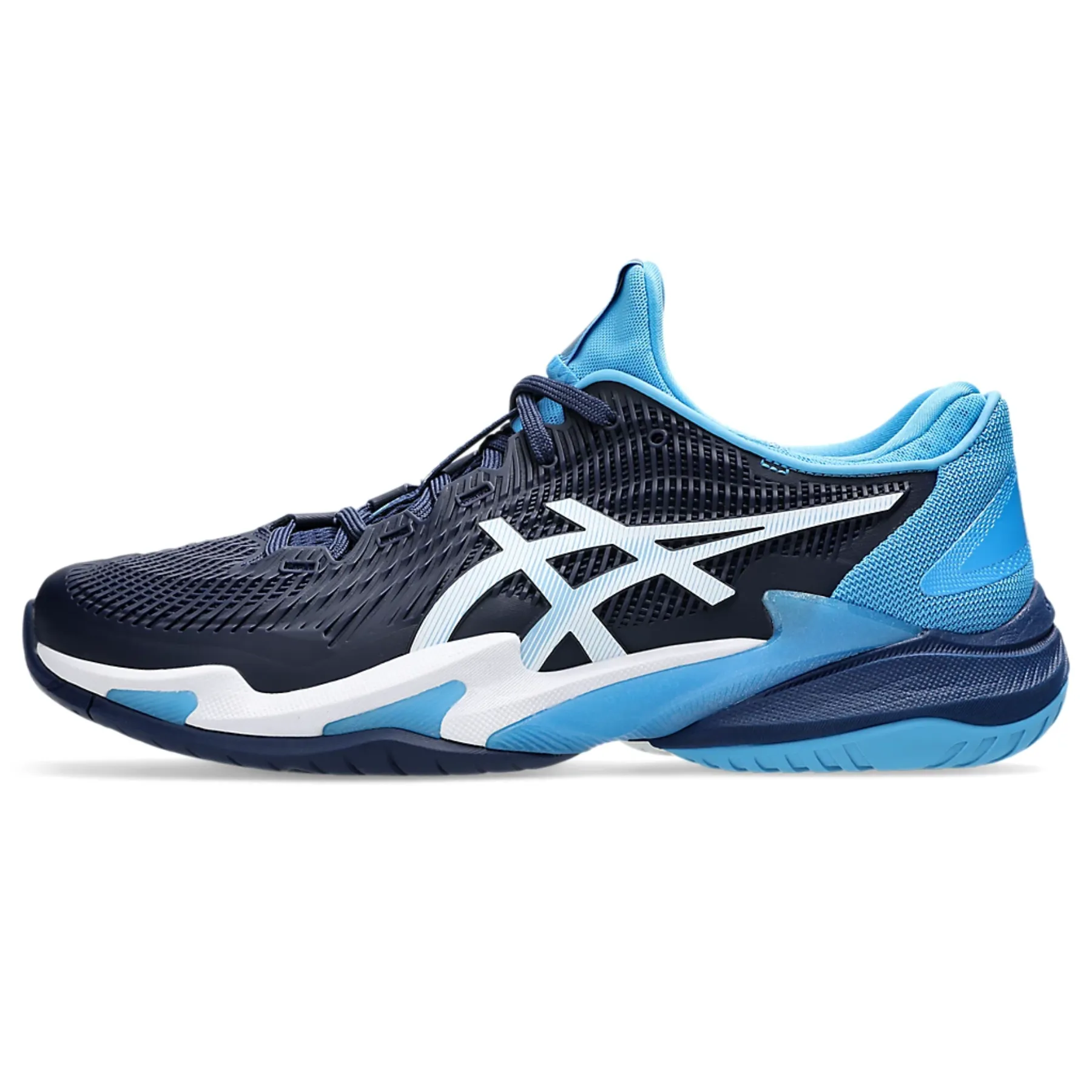 Asics Court FF 3 Novak Men Tennis Shoes - Blue Expanse/White