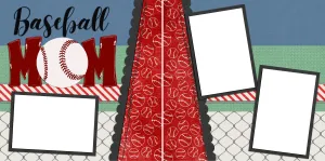 Baseball Mom - Digital Scrapbook Pages - INSTANT DOWNLOAD