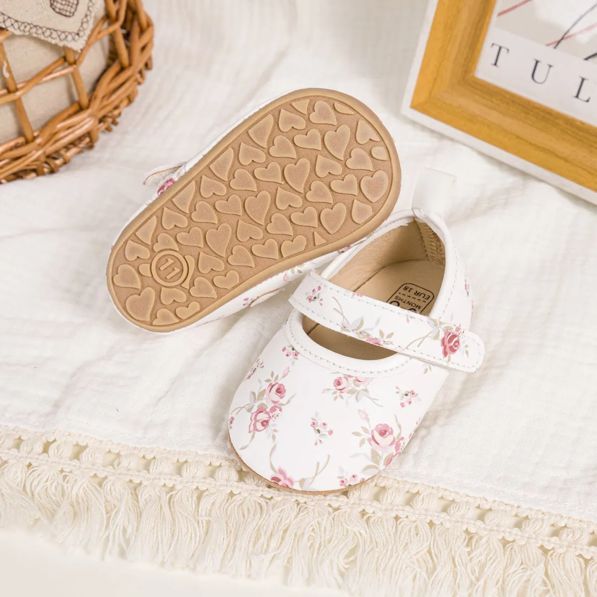 Beloved Blossom Slippers-White