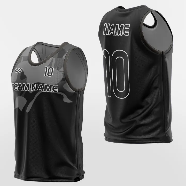 Black Camouflage - Training Bibs Custom Sublimation Design