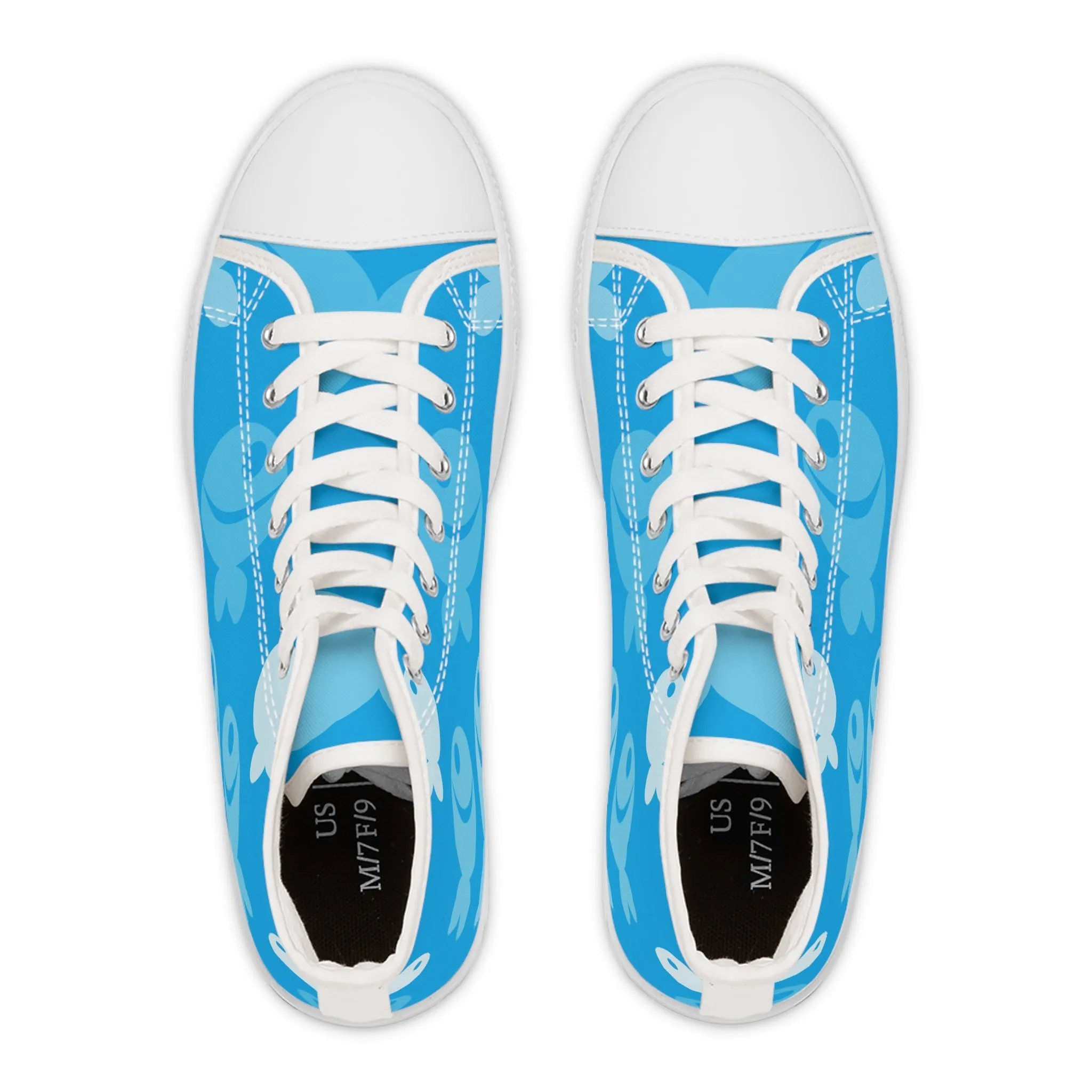 Blue Sea Fish Women's High Top Sneakers