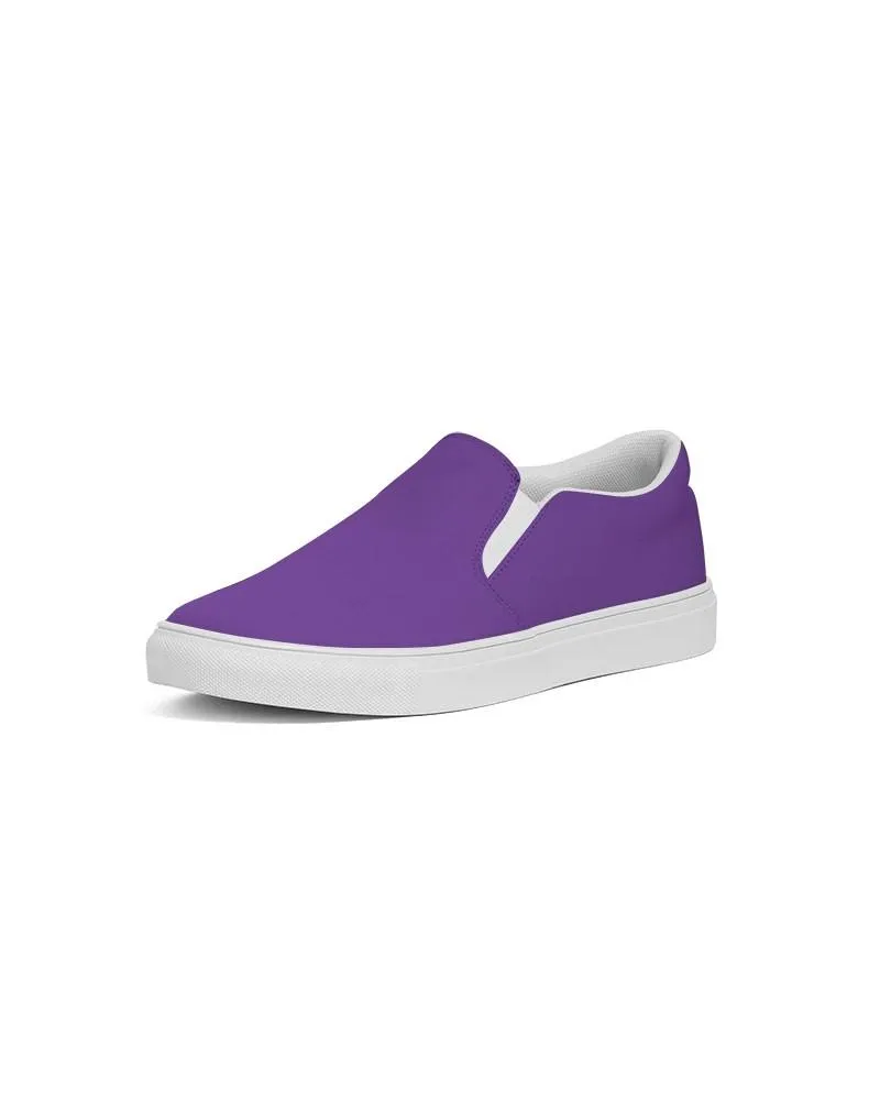 Bright Violet Slip-On Canvas Sneakers | Women's | Bright Pure Violet | C75M100Y0K0