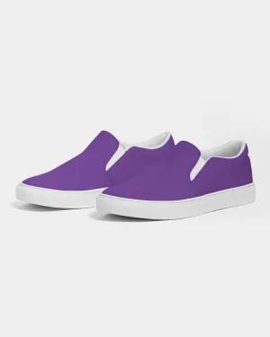 Bright Violet Slip-On Canvas Sneakers | Women's | Bright Pure Violet | C75M100Y0K0