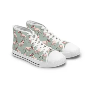 Bull Terrier Women's High Top Sneakers