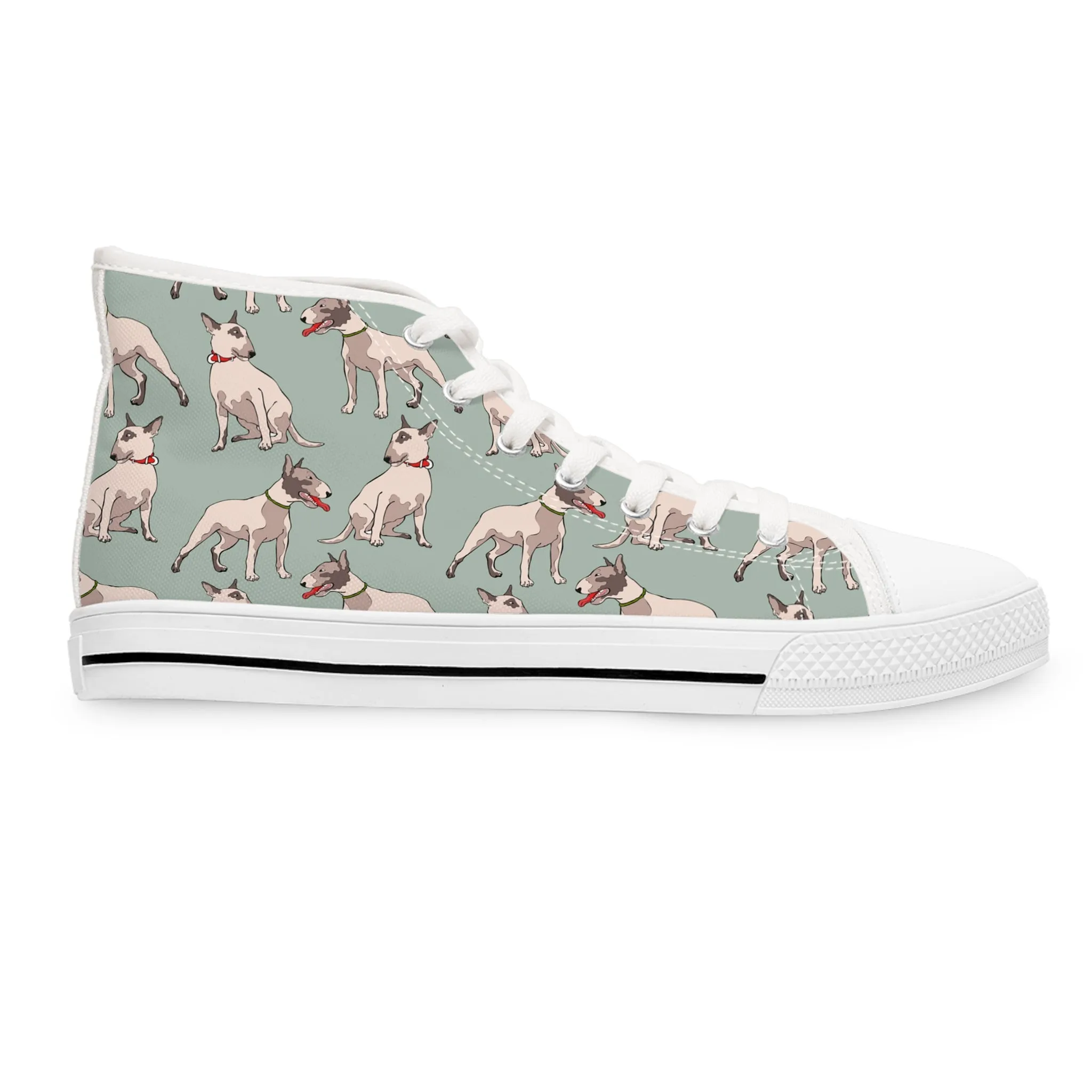 Bull Terrier Women's High Top Sneakers