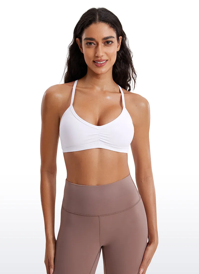 Butterluxe Ruched V Neck Sports Bra