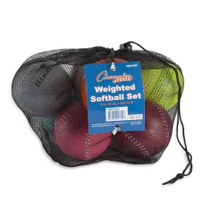 Champion Sports Weighted Training Softball Set of 8