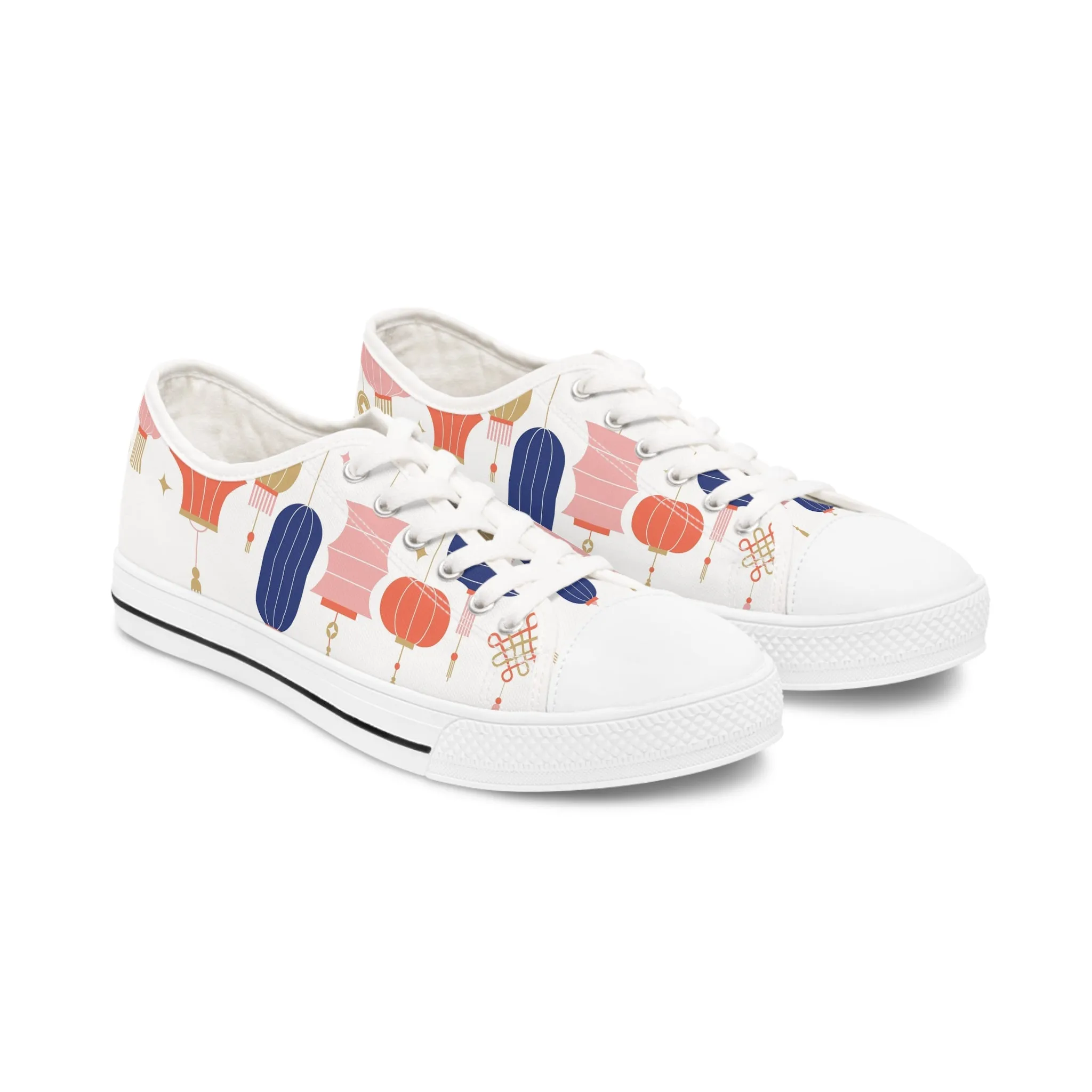 Chinese Lantern Women's Low Top Sneakers