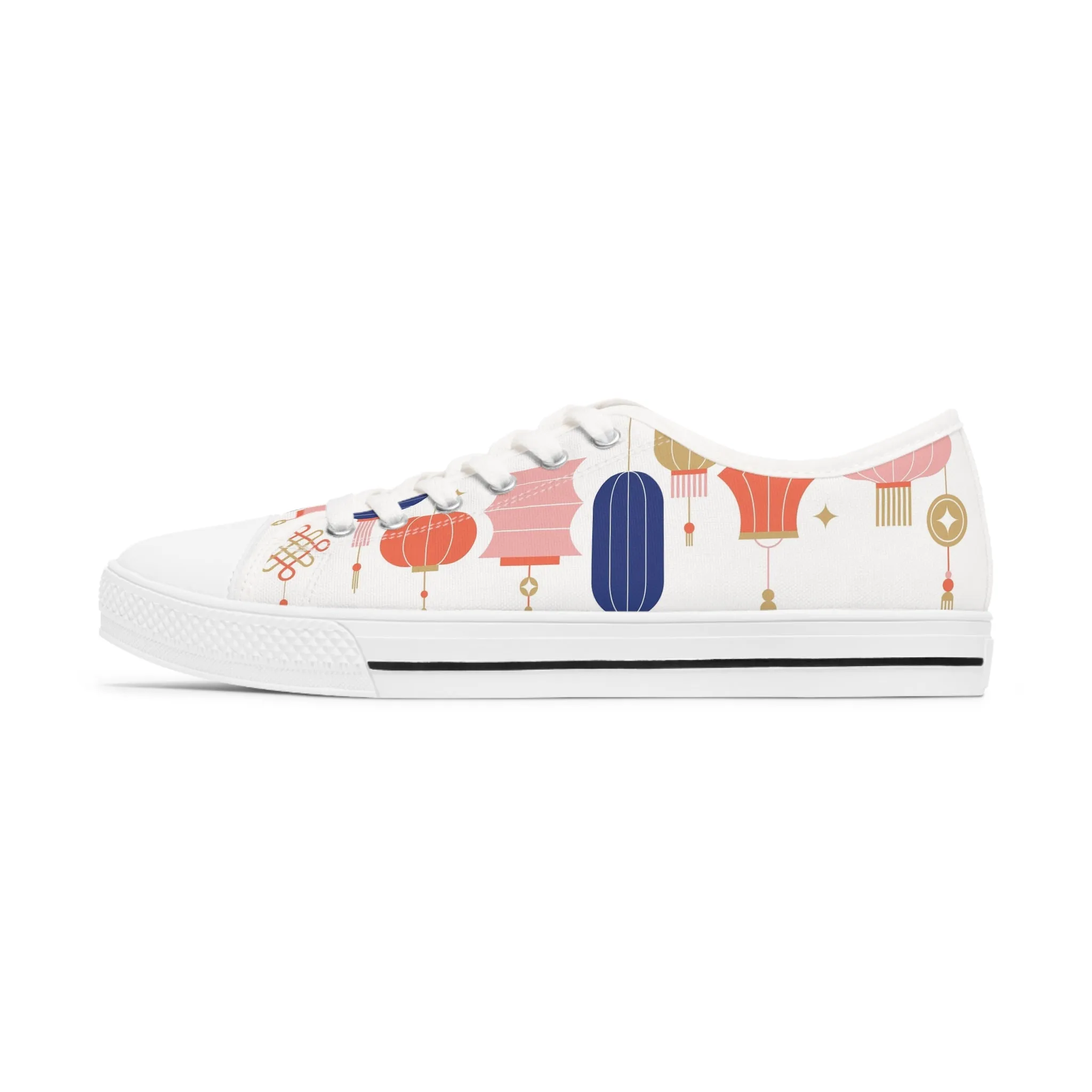 Chinese Lantern Women's Low Top Sneakers