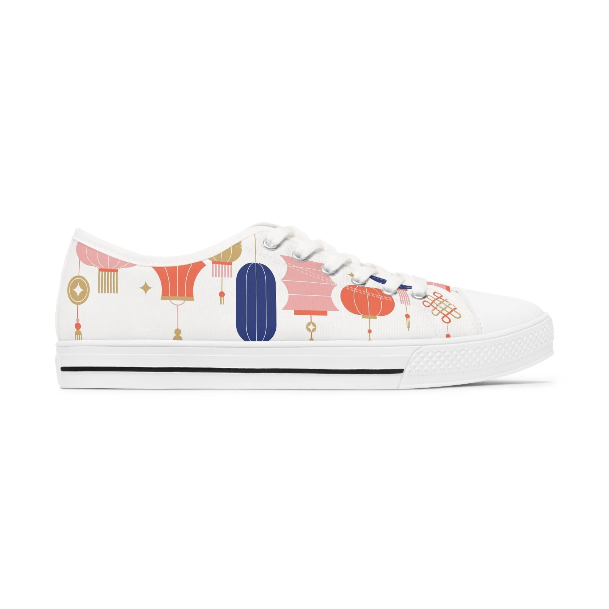 Chinese Lantern Women's Low Top Sneakers