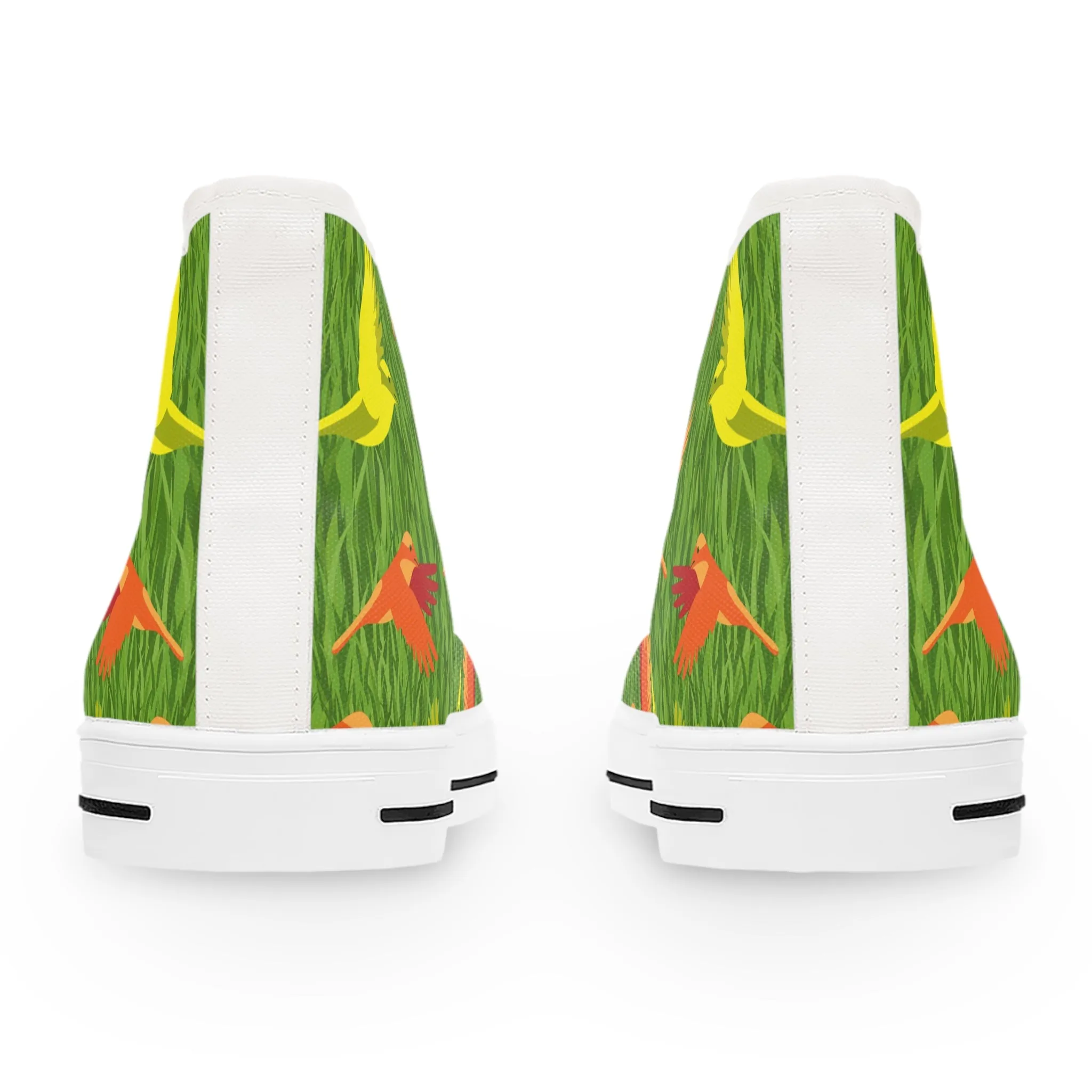 Colored Birds Women's High Top Sneakers