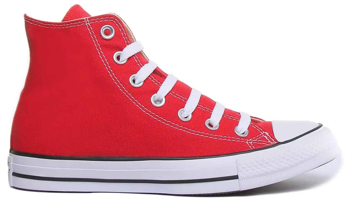 Converse All Star Hi Core Canvas Trainer In Red For Unisex