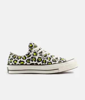 Converse CTAS 70's Ox Archive Print Shoes - Egret / Black / Bold Lime