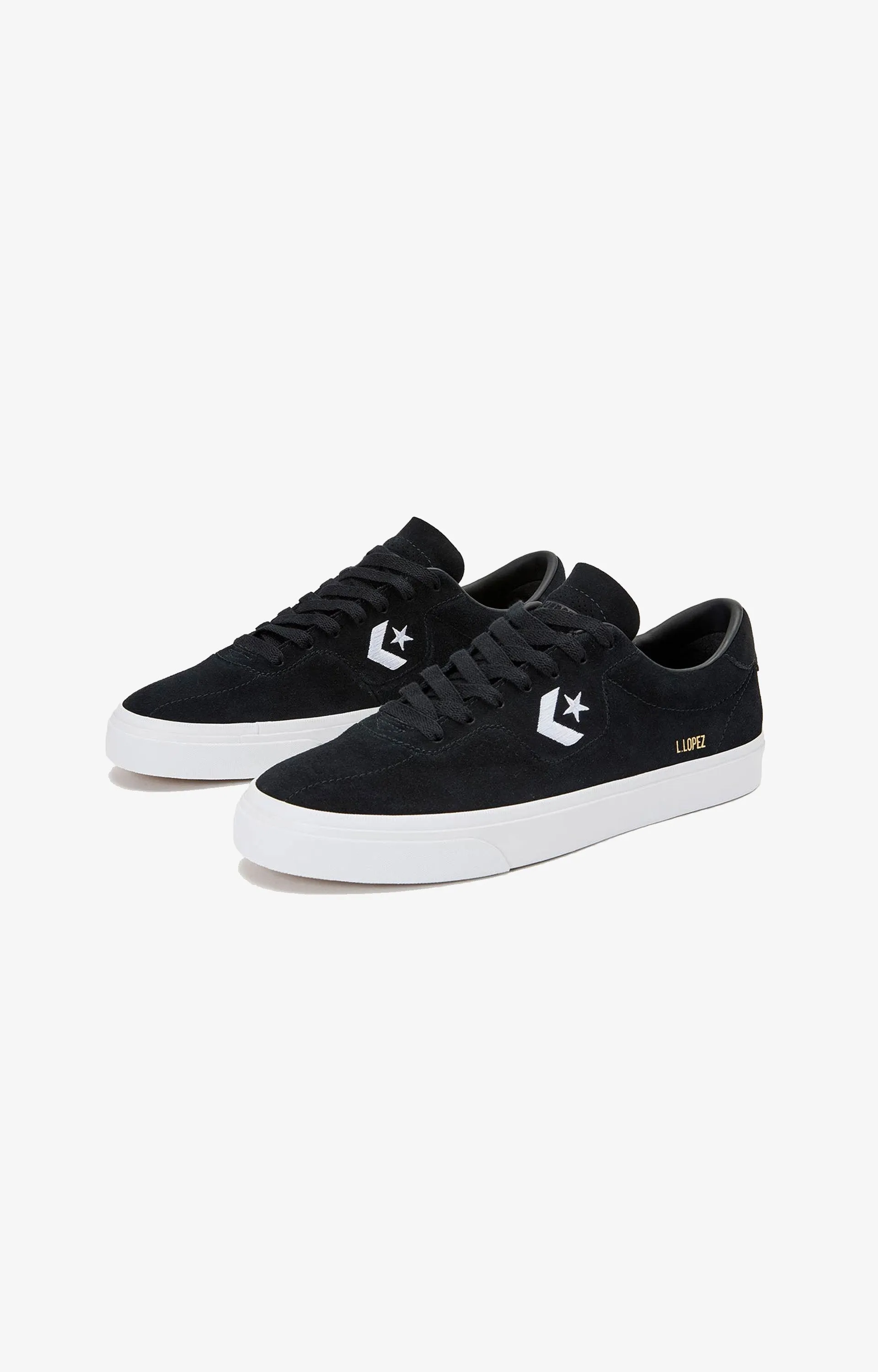 Converse Louie Lopez Pro Suede Lo Mens Shoe, Black/White