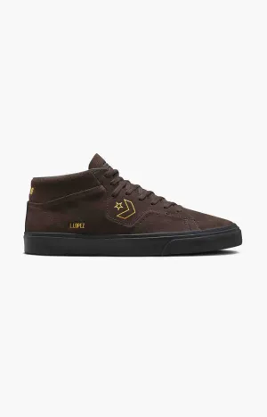 Converse Louie Lopez Pro Suede Mid Mens Shoe, Velvet Brown/Black