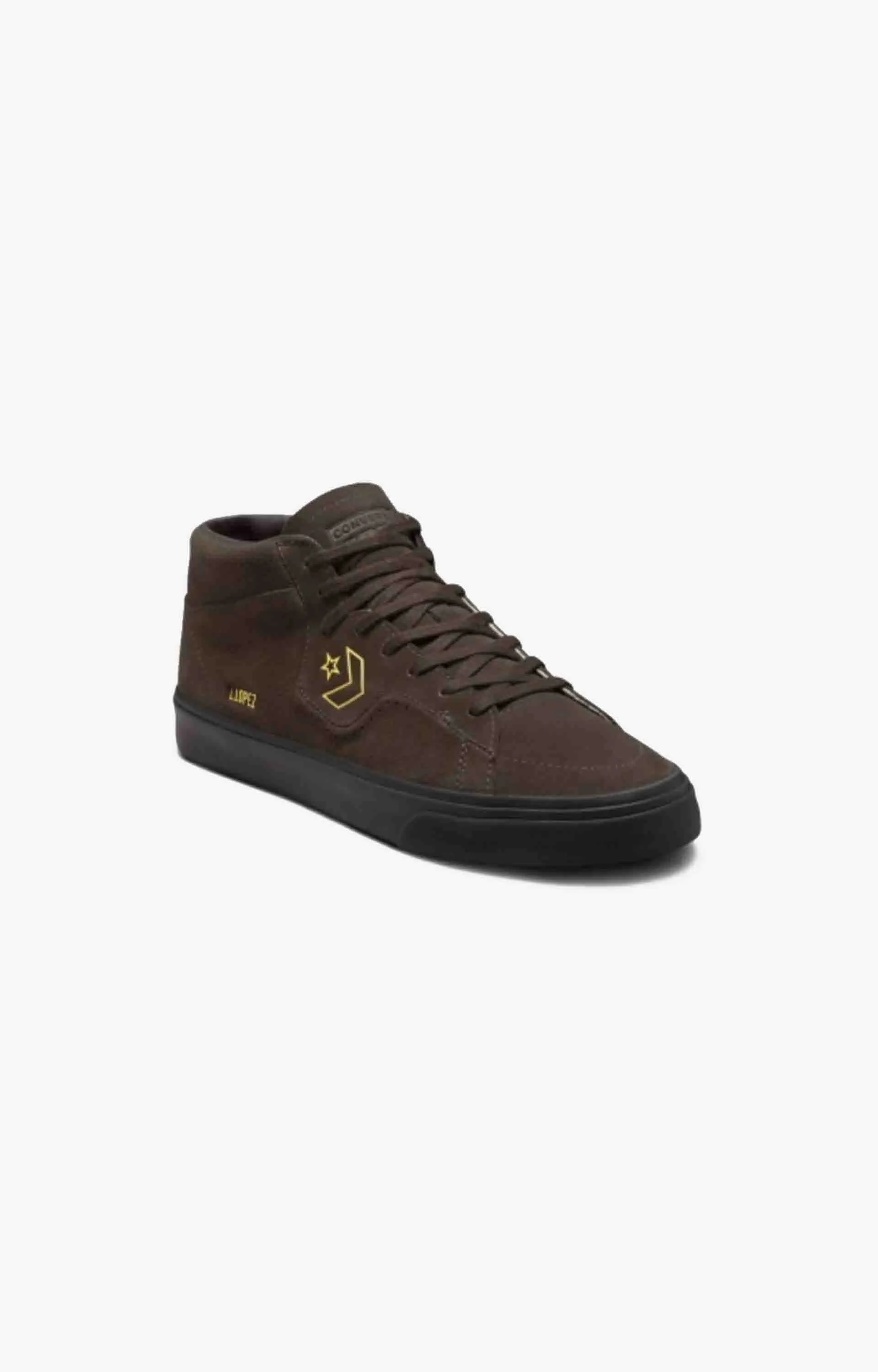 Converse Louie Lopez Pro Suede Mid Mens Shoe, Velvet Brown/Black