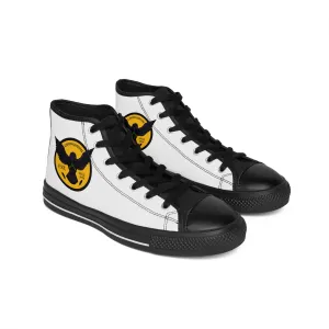 Crowgodshi 2nd Gen. High-Tops, White on White w/ GOLD LOGO