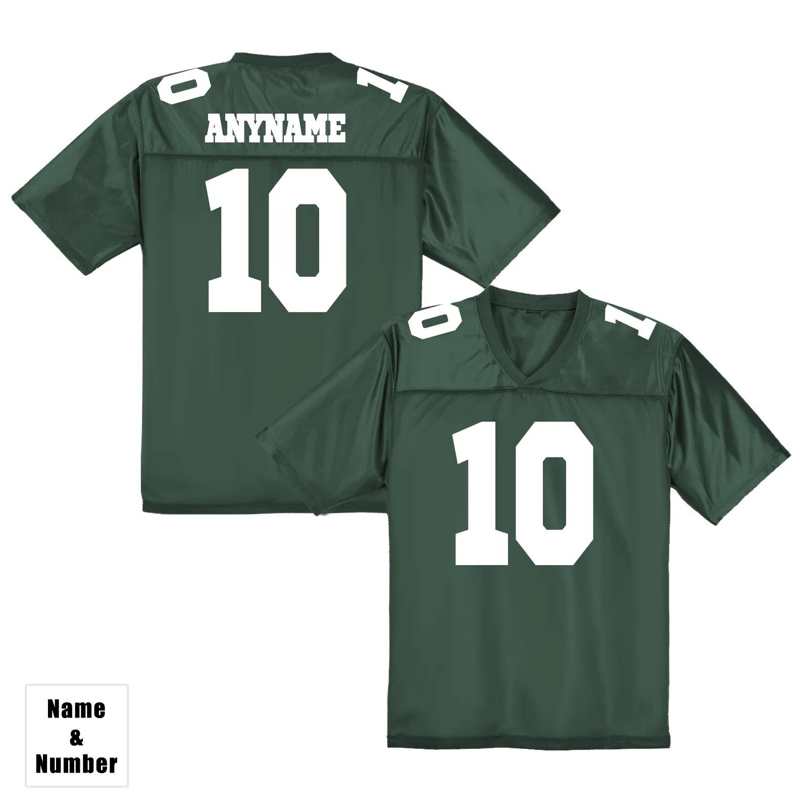 Custom Name&Number Jersey Green Bay Packers Polyester Green Football Jersey Sports Shirts Breathable Fabric Loose Fit Adult & Teen Fans Gift Men Youth