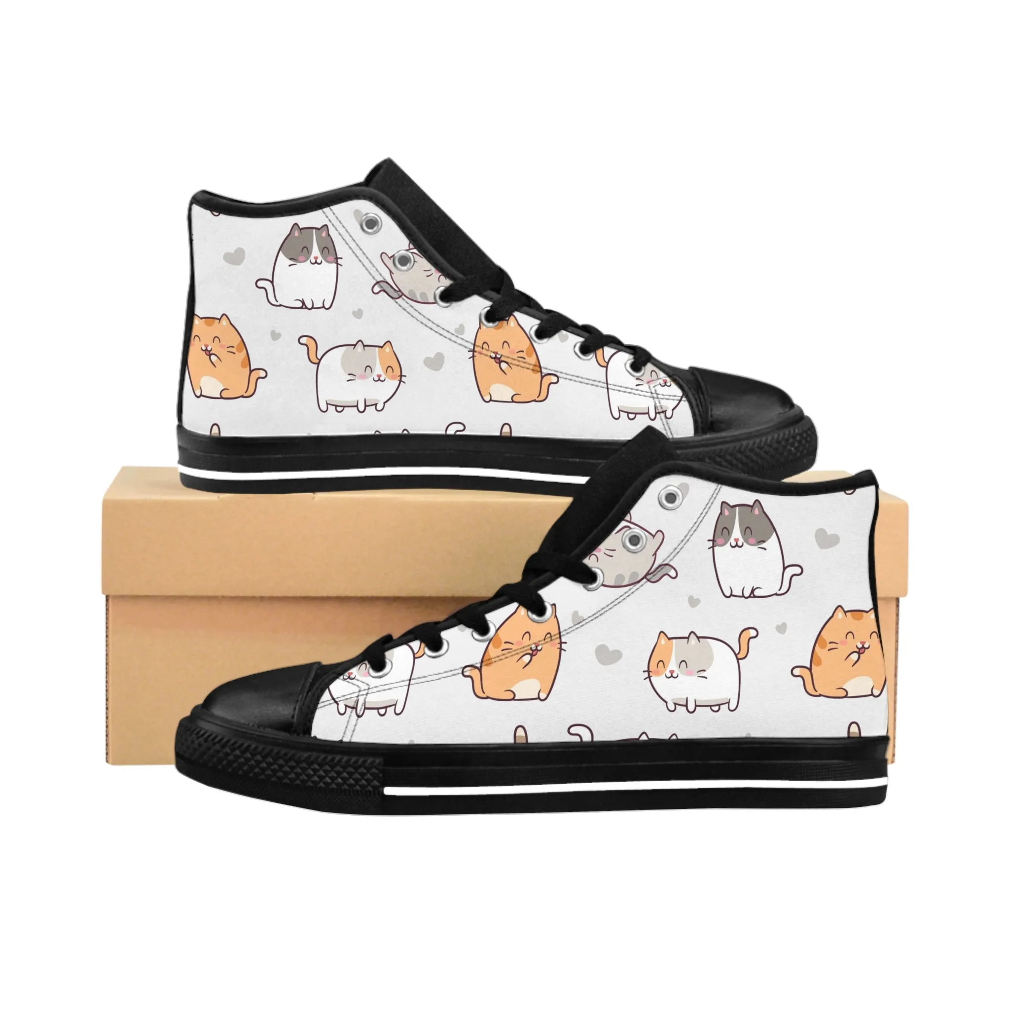 Cute Kawaii Cats Women's Classic Sneakers