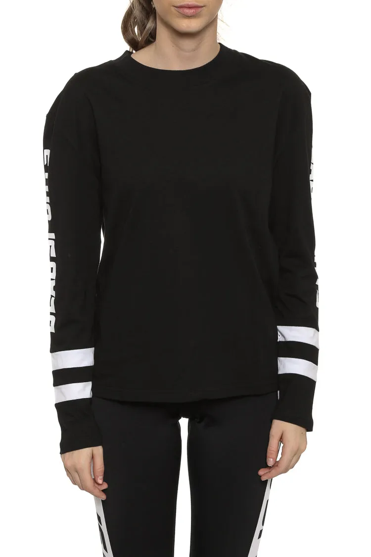 Dead Sports Crop Long Sleeve Black