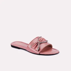 Ellie Peach Flat Slippers 0412443