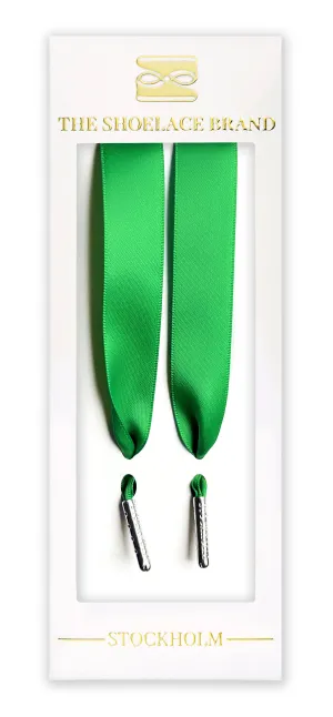 Emerald Green Silk - Shoelaces