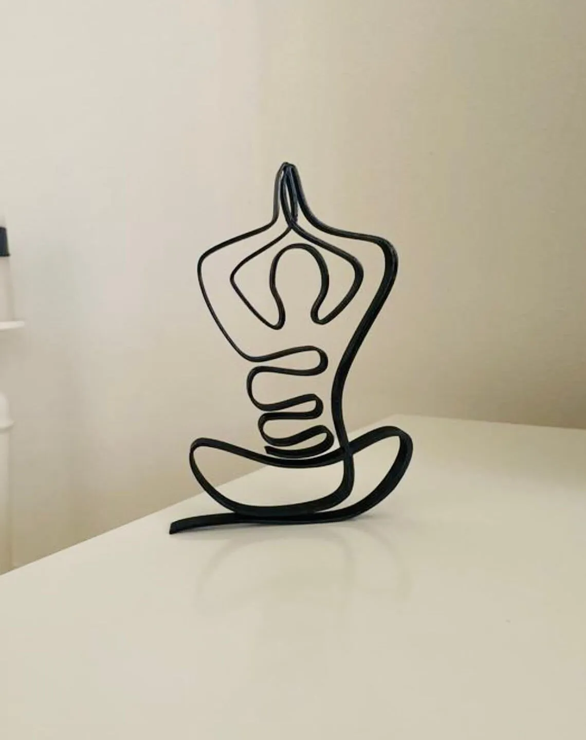 EROTNGO Minimalist Yoga Art Sculpture: Home Decor Tabletop Figure, Gymnastics Statue, Shelf Sitter