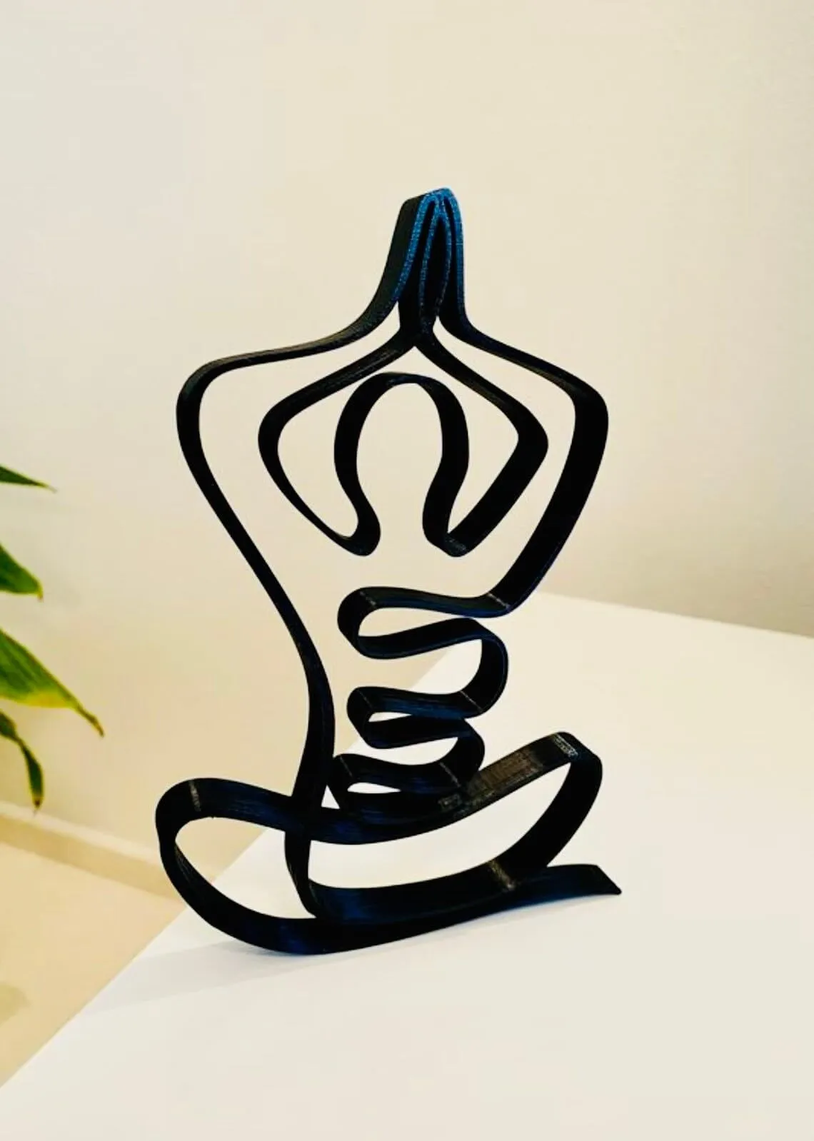 EROTNGO Minimalist Yoga Art Sculpture: Home Decor Tabletop Figure, Gymnastics Statue, Shelf Sitter