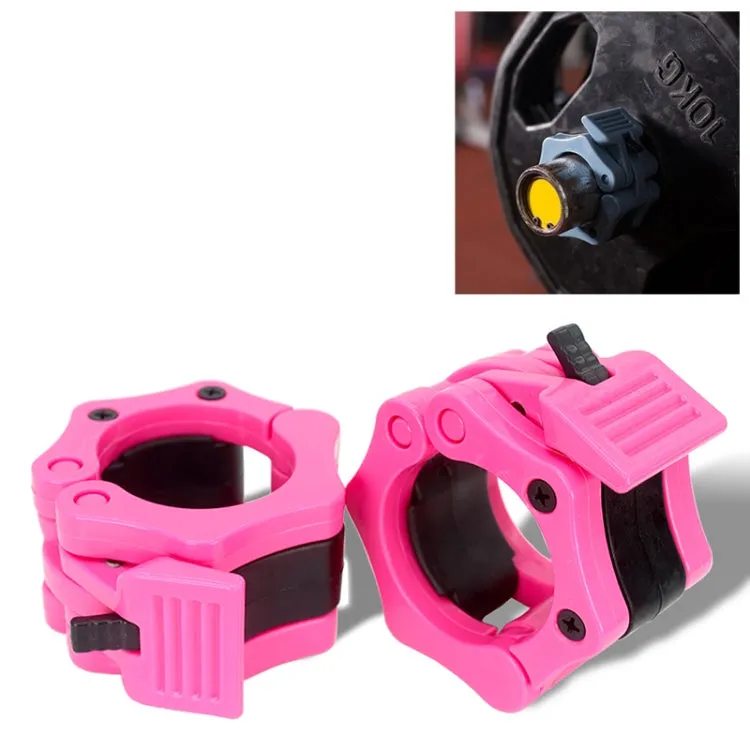 Fast Austrian Bar Chuck Lock Barbell Plastic Buckle, Diameter: 50mm (Pink)