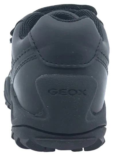 GEOX Boy's Savage Velcro Sneaker Tennis Shoes (Black)