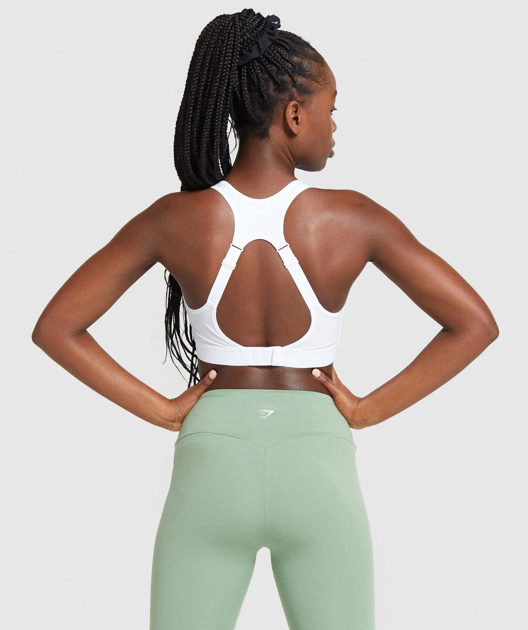 Gymshark Open Back Training Sports Bra - White