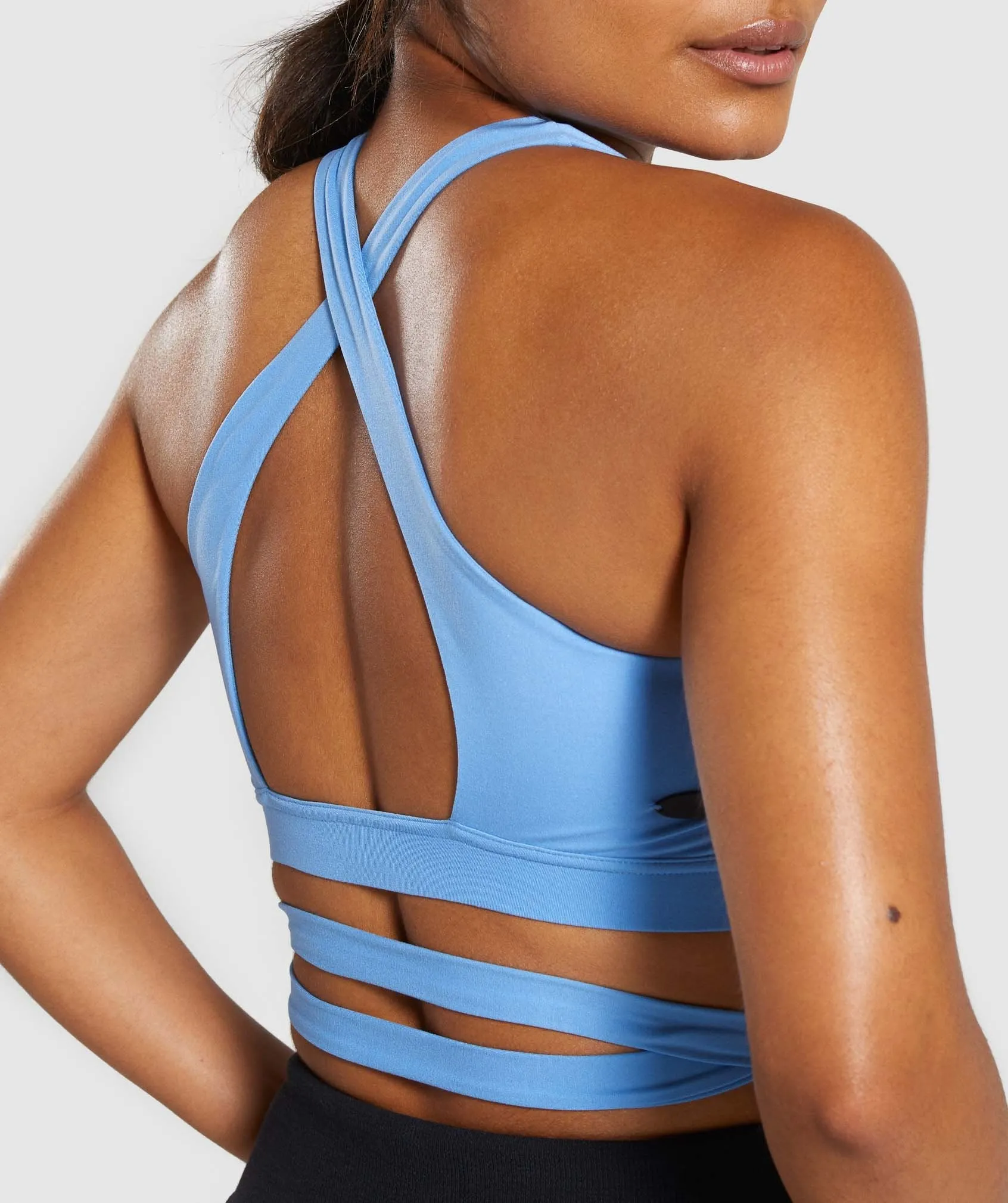 Gymshark Poise Wrap Around Bralette - Blue