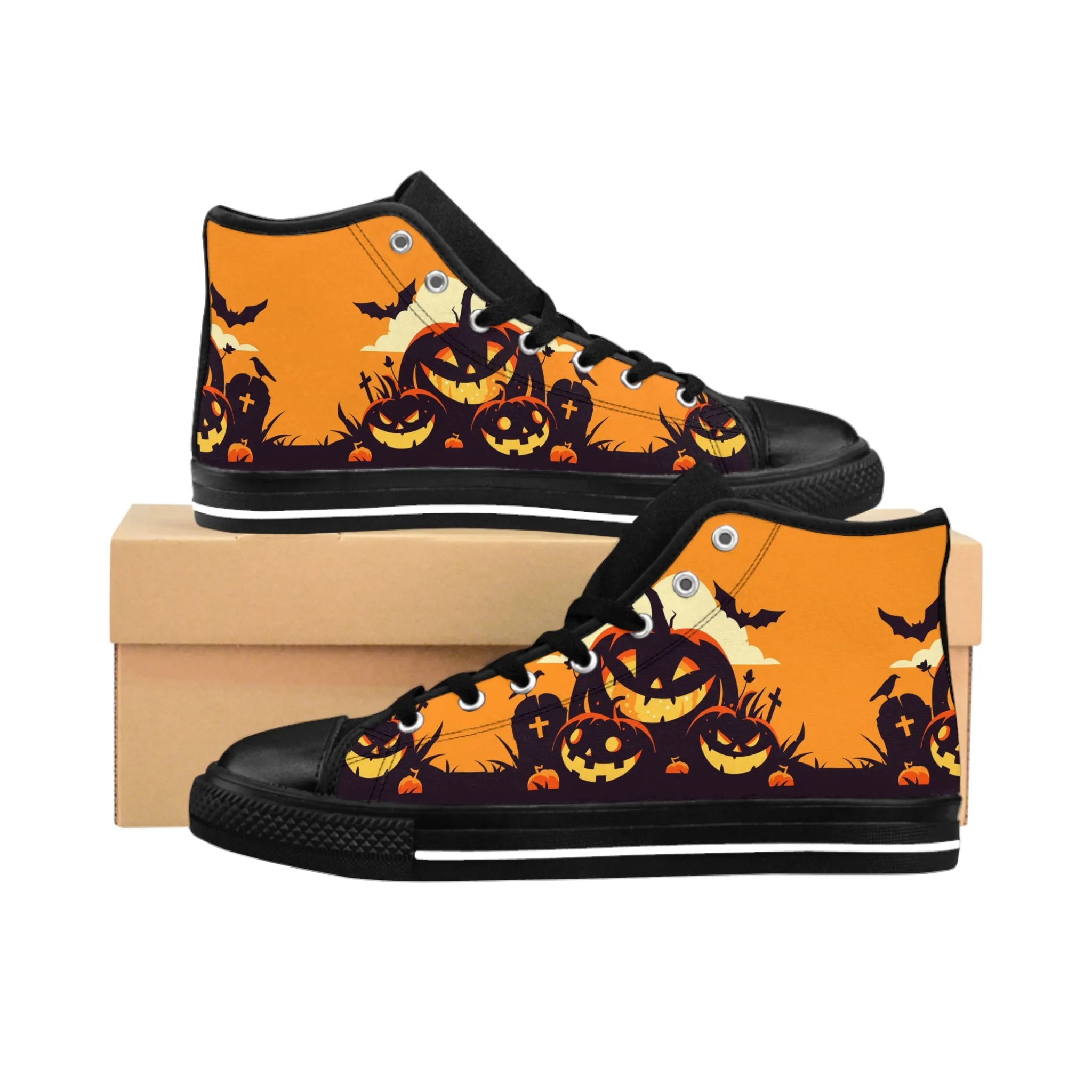 Halloween Pumpkins Women's Classic Sneakers