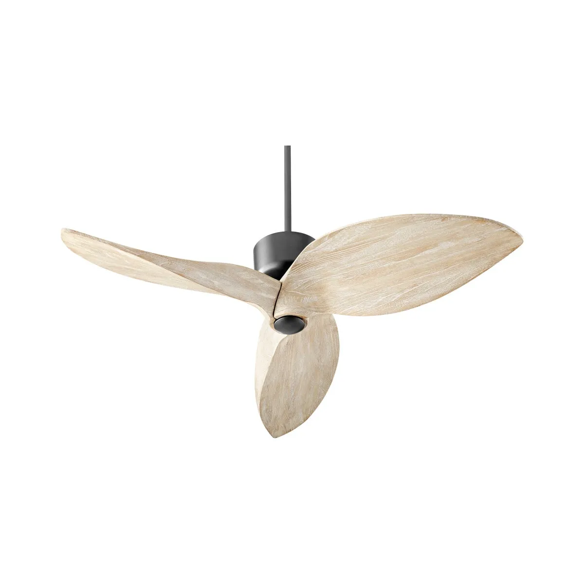 HAWKEYE 52" 3 BLADE CEILING FAN-WEATHERED OAK/BLACK