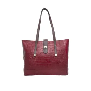 Hidesign womens EE ATRIA I Large Red Brown I Tote Bag