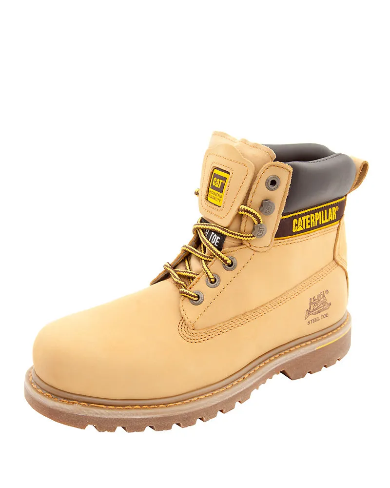 Holton ST Lace Up Safety Boot - Honey